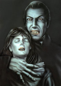 Artist's rendition of Mathewson (right)